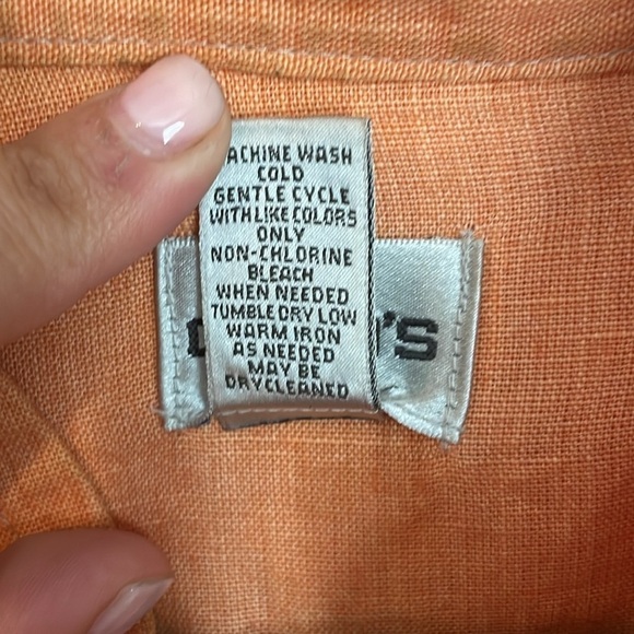 Chico's 100% Linen Women's Artsy Summer‎ lightweight jacket size 2 (Large/12) - Picture 8 of 9